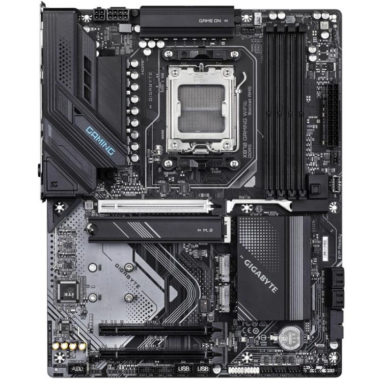 GIGABYTE - X870 GAMING WIFI6 Placa Base - Compatible con CPUs AMD Ryzen 9000, 8+2+2 fases VRM, hasta 8000MHz DDR5 (OC), 1xPCIe 5