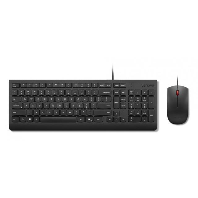 Lenovo - Essential Wired Combo (ES 172) teclado Ratón incluido Universal USB Español Negro