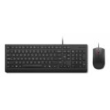 Lenovo - Essential Wired Combo (ES 172) teclado Ratón incluido Universal USB Español Negro
