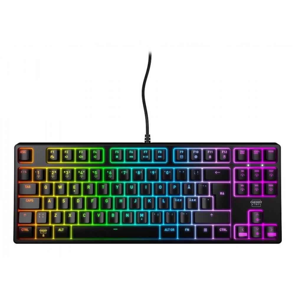 CHERRY - XTRFY K4V2 RGB TKL teclado Juego USB QWERTY Español Negro