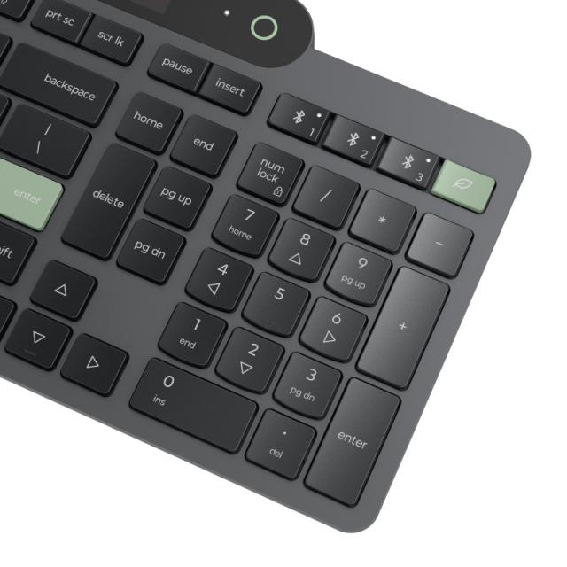 Lenovo - Self-Charging Bluetooth (ES 172) teclado Hogar / Oficina Español Negro, Verde