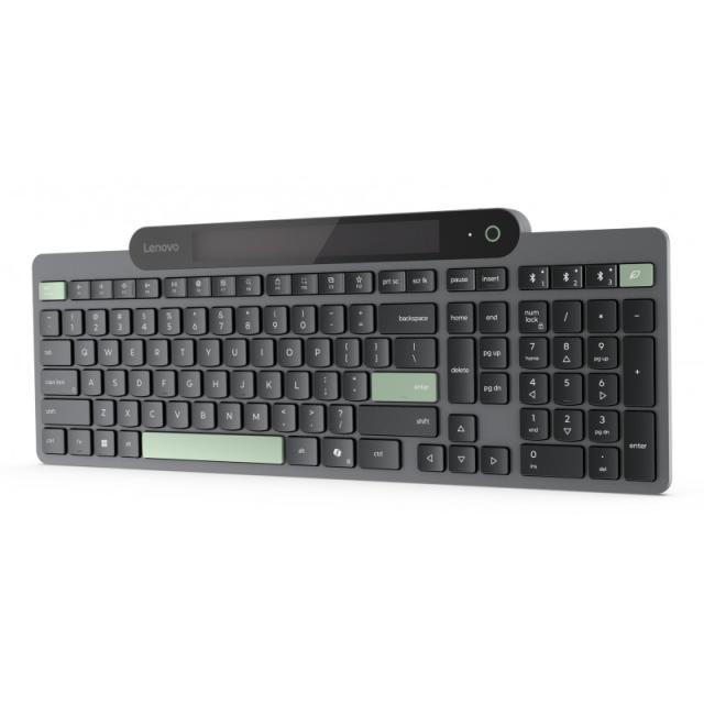 Lenovo - Self-Charging Bluetooth (ES 172) teclado Hogar / Oficina Español Negro, Verde
