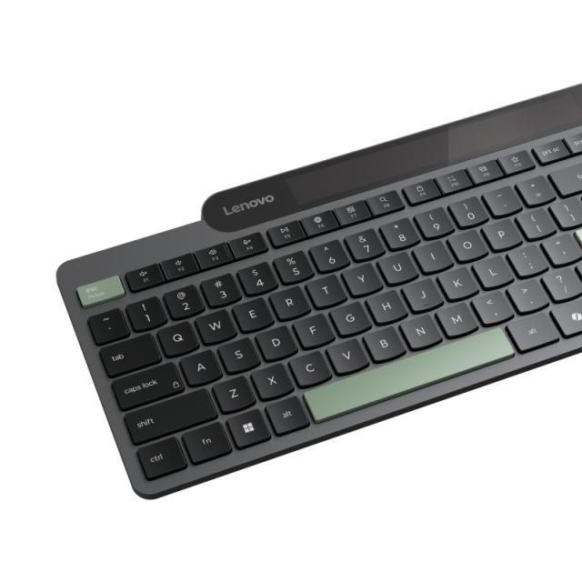 Lenovo - Self-Charging Bluetooth (ES 172) teclado Hogar / Oficina Español Negro, Verde