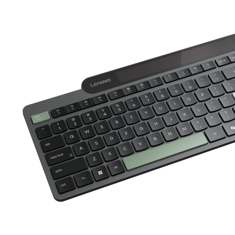 Lenovo - Self-Charging Bluetooth (ES 172) teclado Hogar / Oficina Español Negro, Verde
