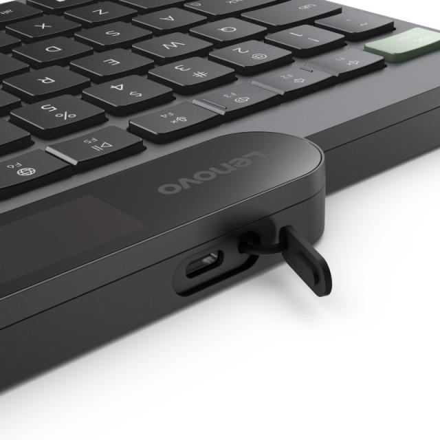 Lenovo - Self-Charging Bluetooth (ES 172) teclado Hogar / Oficina Español Negro, Verde