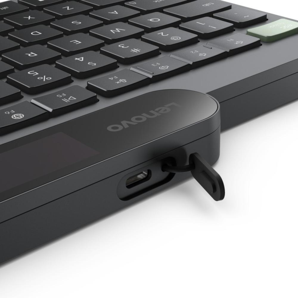 Lenovo - Self-Charging Bluetooth (ES 172) teclado Hogar / Oficina Español Negro, Verde
