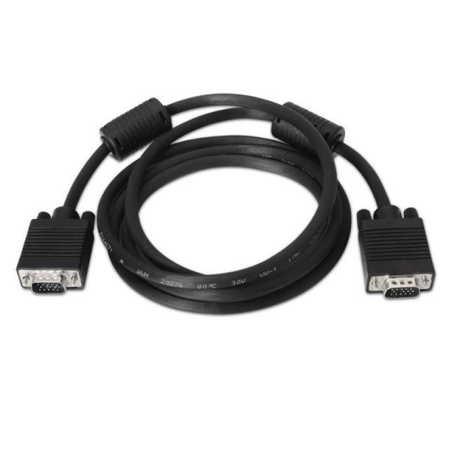 AISENS - A113-0073 cable VGA 6 m VGA (D-Sub) Negro
