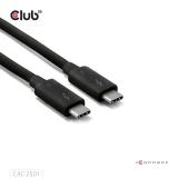 CLUB3D - CAC-2501 cable Thunderbolt 1 m 120 Gbit/s Negro