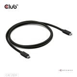 CLUB3D - CAC-2501 cable Thunderbolt 1 m 120 Gbit/s Negro