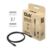 CLUB3D - CAC-2501 cable Thunderbolt 1 m 120 Gbit/s Negro