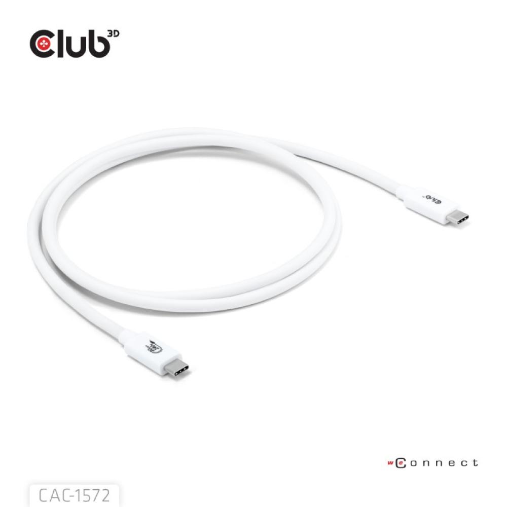 CLUB3D - CAC-1572 cable USB USB4 Gen 2x2 1,2 m USB C Blanco