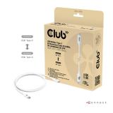 CLUB3D - CAC-1572 cable USB USB4 Gen 2x2 1,2 m USB C Blanco
