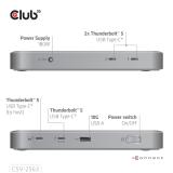 CLUB3D - CSV-2563 hub de interfaz Thunderbolt 5 120000 Mbit/s Plata