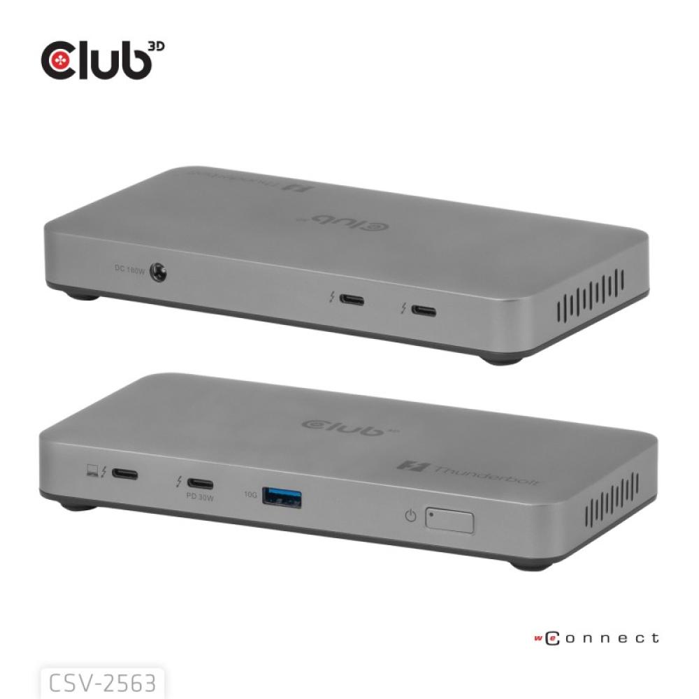 CLUB3D - CSV-2563 hub de interfaz Thunderbolt 5 120000 Mbit/s Plata