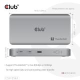 CLUB3D - CSV-2563 hub de interfaz Thunderbolt 5 120000 Mbit/s Plata