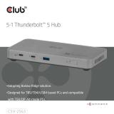 CLUB3D - CSV-2563 hub de interfaz Thunderbolt 5 120000 Mbit/s Plata