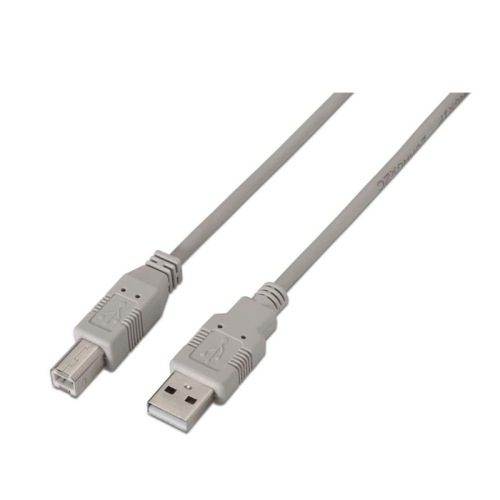 AISENS - A101-0004 cable USB USB 2.0 4,5 m USB A USB B Beige