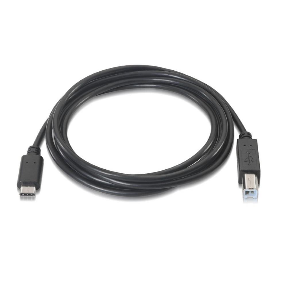 AISENS - A107-0053 cable USB USB 2.0 1 m USB C USB B Negro