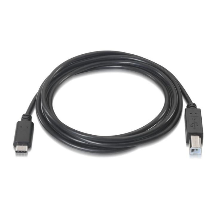 AISENS - A107-0053 cable USB USB 2.0 1 m USB C USB B Negro