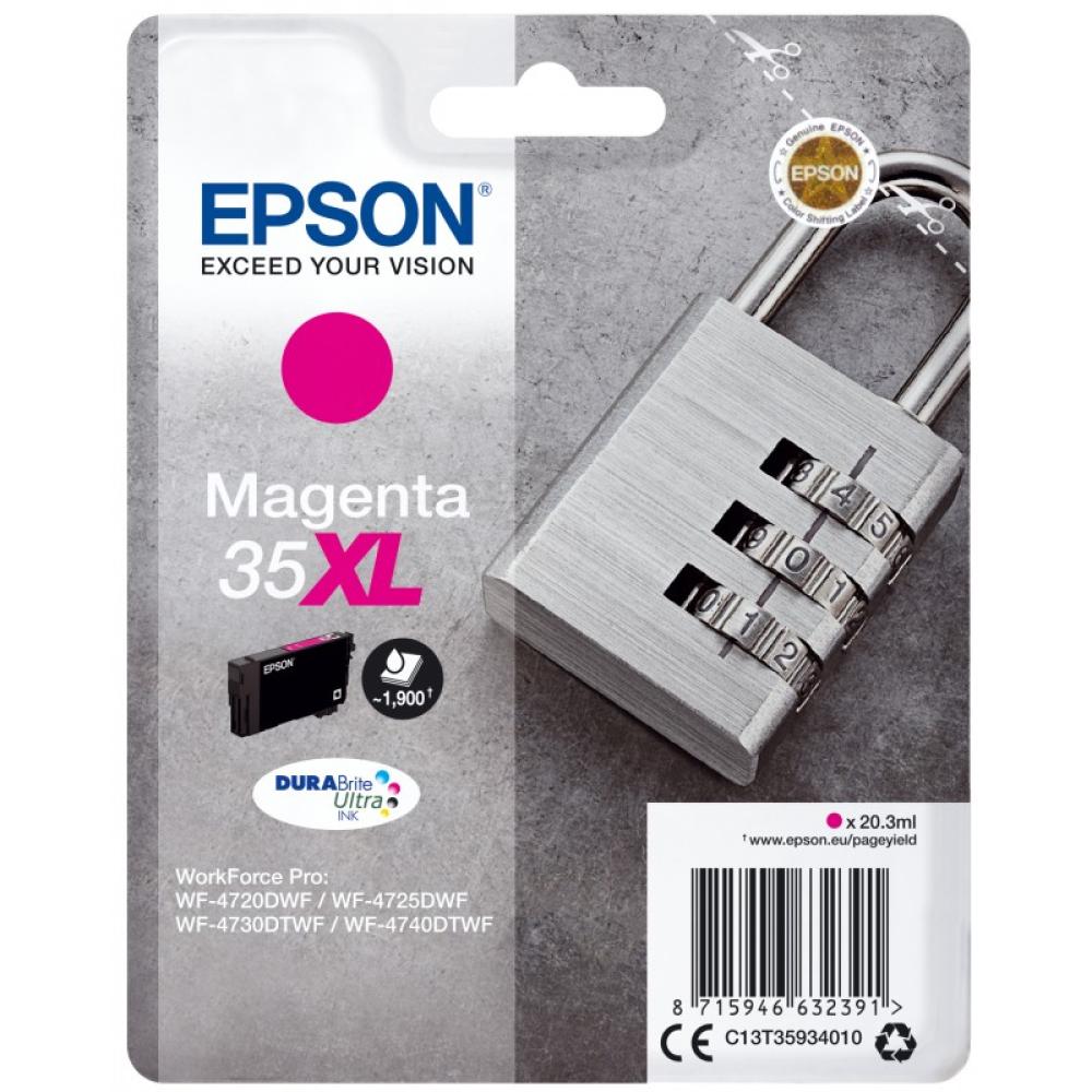 Epson - Padlock Singlepack Magenta 35XL DURABrite Ultra Ink - C13T35934020