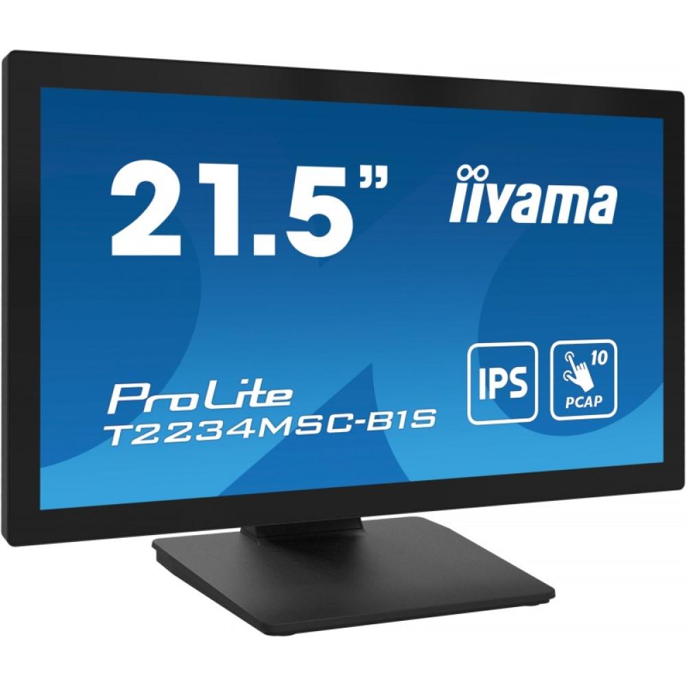 iiyama - ProLite T2234MSC-B1S pantalla para PC 54,6 cm (21.5") 1920 x 1080 Pixeles Full HD Pantalla táctil Negro