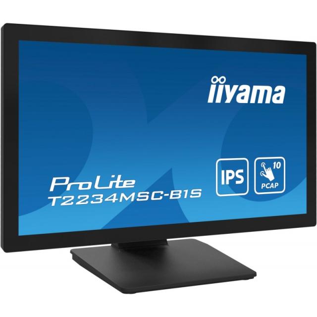 iiyama - ProLite T2234MSC-B1S pantalla para PC 54,6 cm (21.5") 1920 x 1080 Pixeles Full HD Pantalla táctil Negro