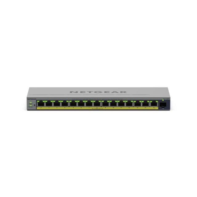 NETGEAR - GS116EPP Gestionado L2/L3 Gigabit Ethernet (10/100/1000) Energía sobre Ethernet (PoE) Gris