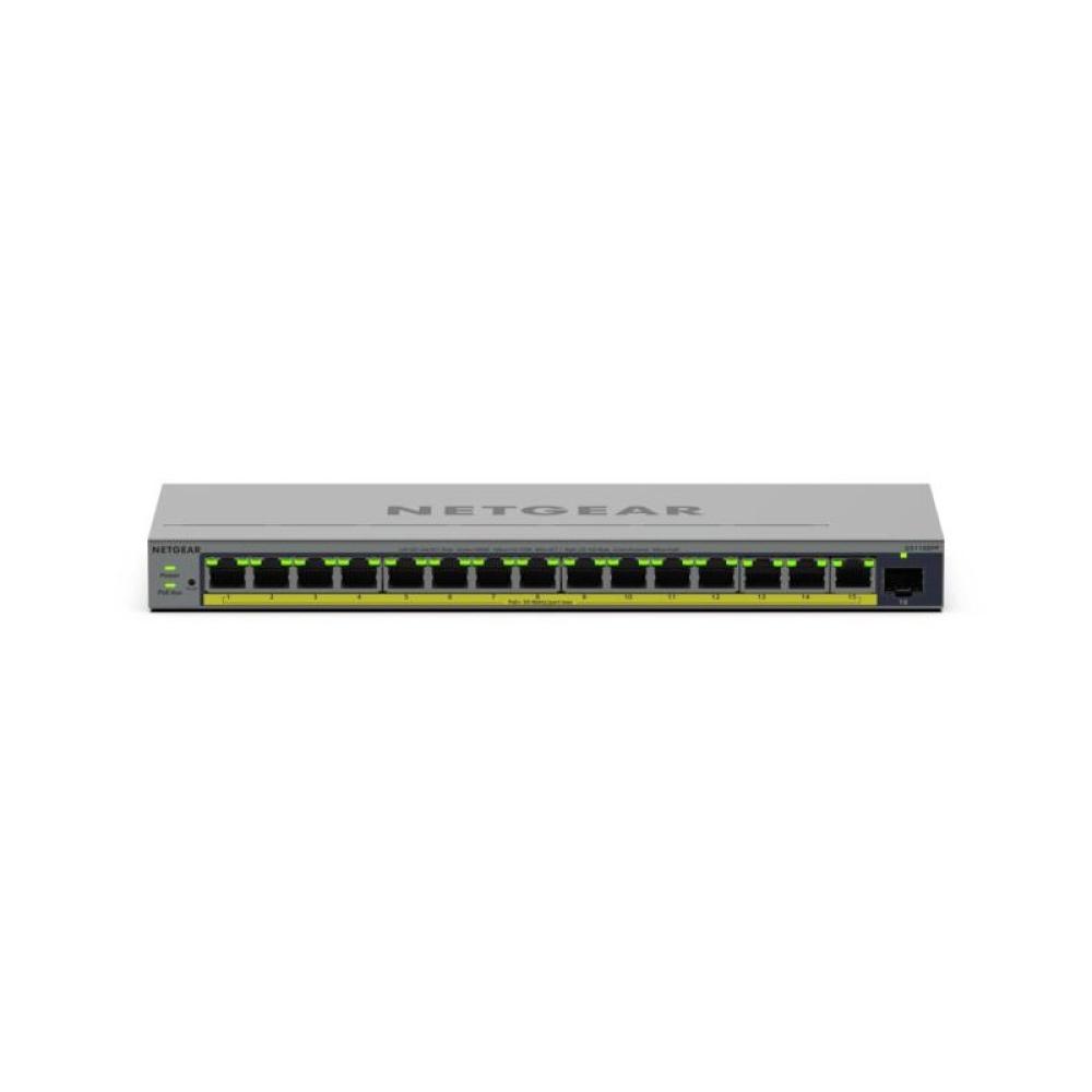 NETGEAR - GS116EPP Gestionado L2/L3 Gigabit Ethernet (10/100/1000) Energía sobre Ethernet (PoE) Gris