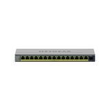 NETGEAR - GS116EPP Gestionado L2/L3 Gigabit Ethernet (10/100/1000) Energía sobre Ethernet (PoE) Gris