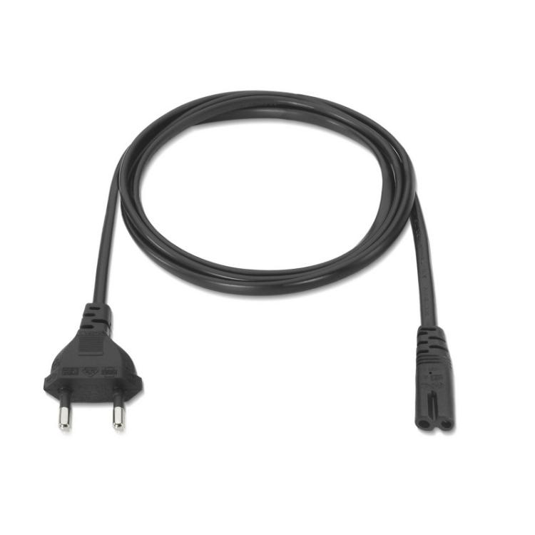 AISENS - A132-0173 cable de transmisión Negro 1,5 m CEE7/7 C7 acoplador