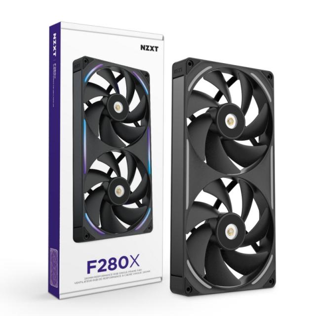 NZXT - F280X Carcasa del ordenador Ventilador 14 cm Negro 1 pieza(s)