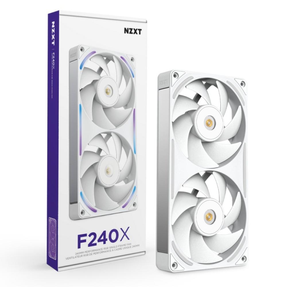 NZXT - F240X Carcasa del ordenador Ventilador 12 cm Blanco 1 pieza(s)