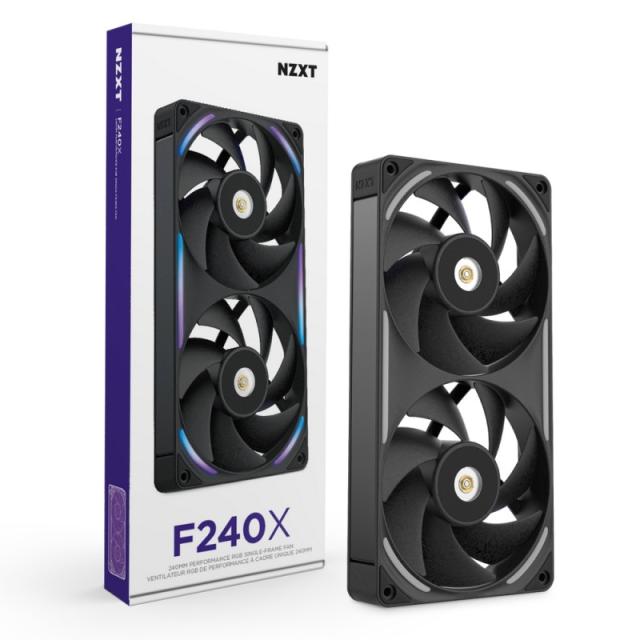 NZXT - F240X Carcasa del ordenador Ventilador 12 cm Negro 1 pieza(s)