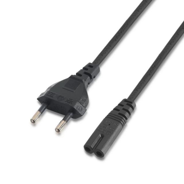 AISENS - A132-0173 cable de transmisión Negro 1,5 m CEE7/7 C7 acoplador