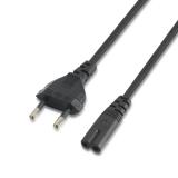 AISENS - A132-0173 cable de transmisión Negro 1,5 m CEE7/7 C7 acoplador