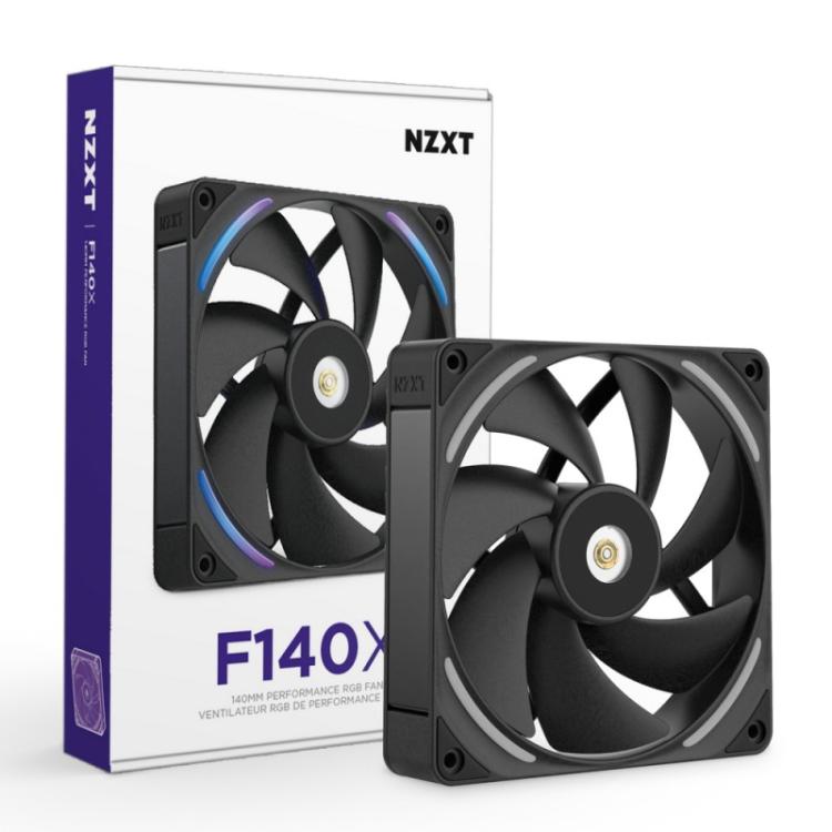NZXT - F140X Carcasa del ordenador Ventilador 14 cm Negro 1 pieza(s)