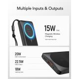 VEGER - MagOn W1151-B 10000mAh powerbank Magnetic Wireless PD20W