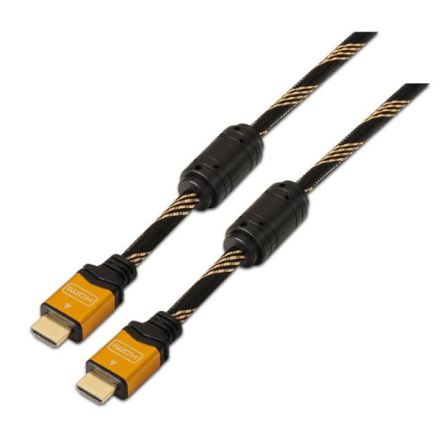 AISENS - A119-0110 cable HDMI 1 m HDMI tipo A (Estándar) Negro, Naranja