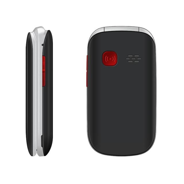 Funker - E350 Max Audio 3 Plus 4G – Teléfono con tapa – Negro