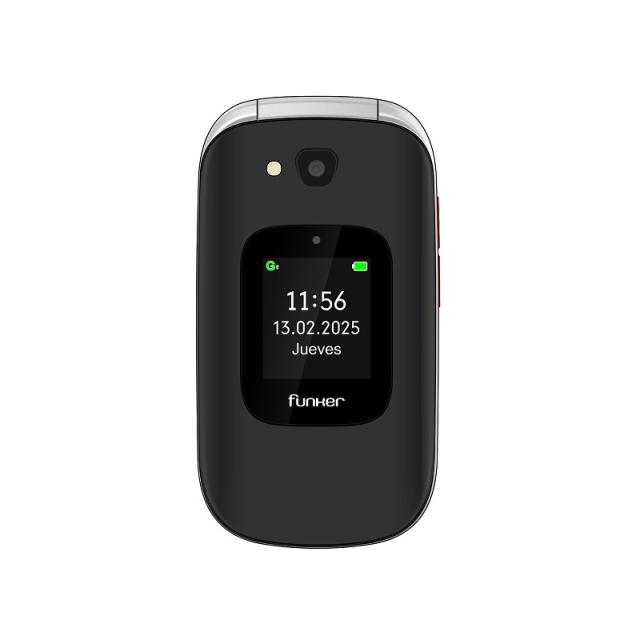 Funker - E350 Max Audio 3 Plus 4G – Teléfono con tapa – Negro