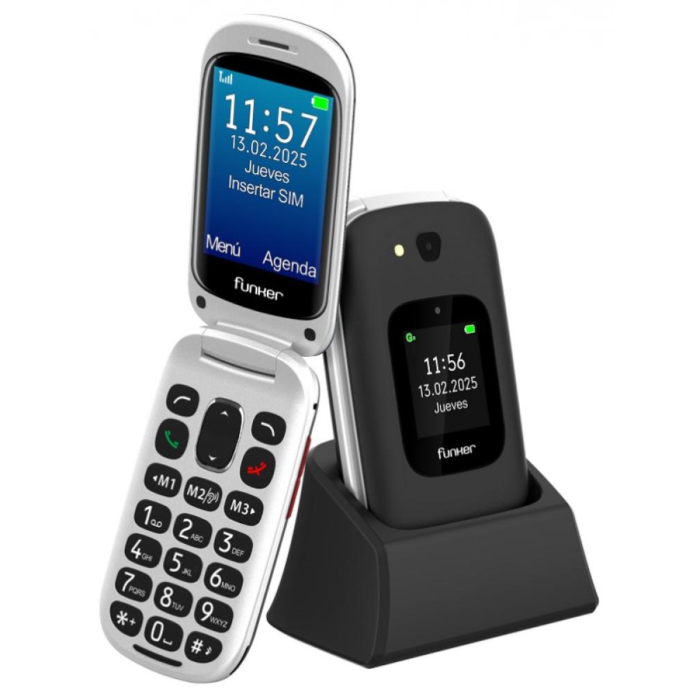 Funker - E350 Max Audio 3 Plus 4G – Teléfono con tapa – Negro
