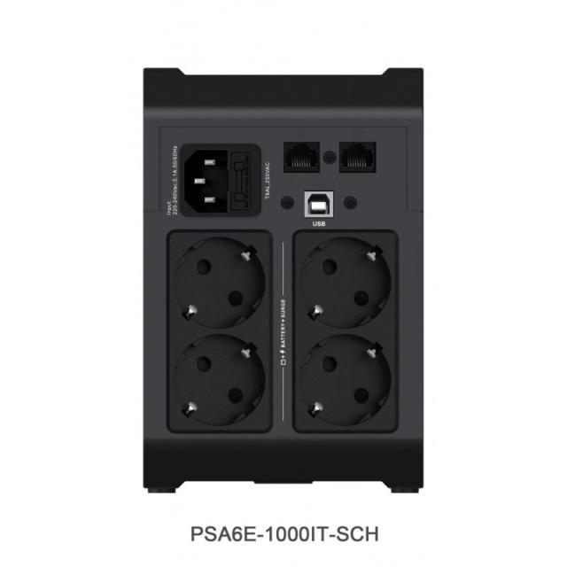 Vertiv - PSA6E-1000IT-SCH sistema de alimentación ininterrumpida (UPS) Línea interactiva 1 kVA 525 W 4 salidas AC