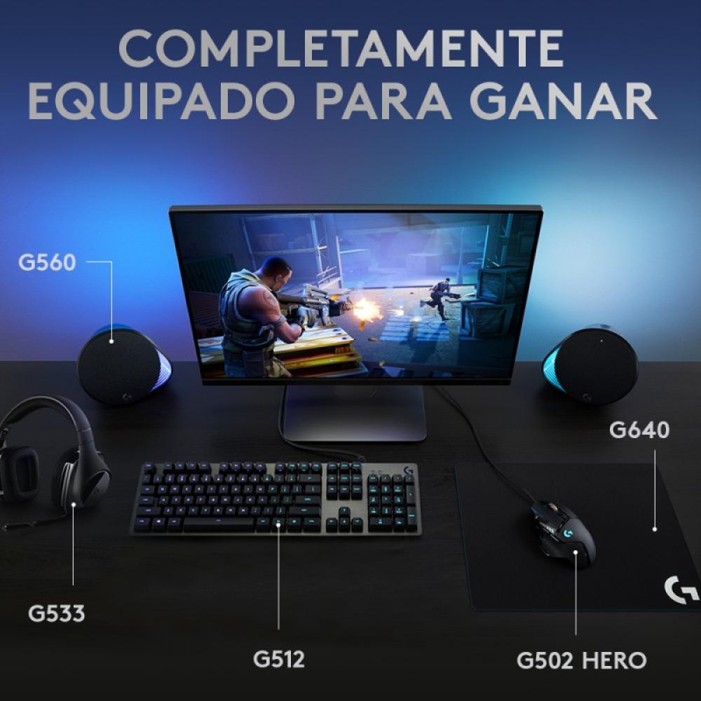 Logitech G - 920-009344 teclado Juego USB QWERTY Español Carbono