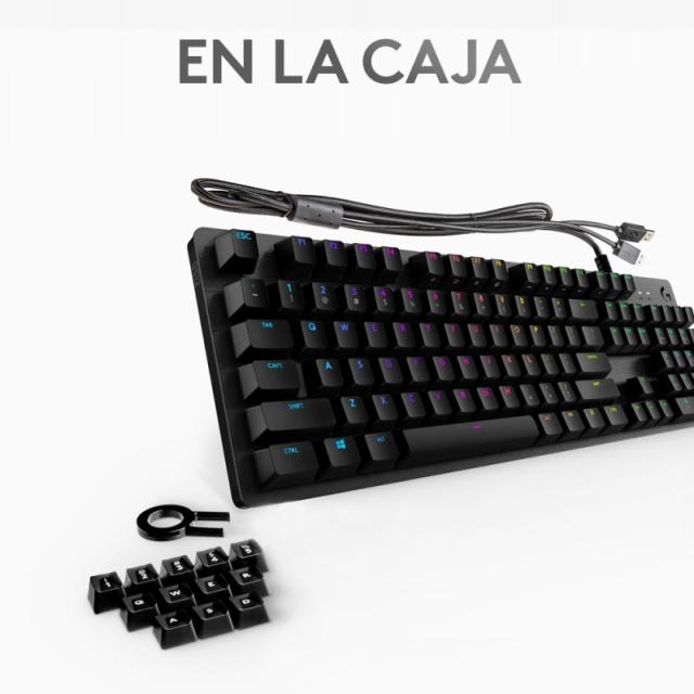 Logitech G - 920-009344 teclado Juego USB QWERTY Español Carbono