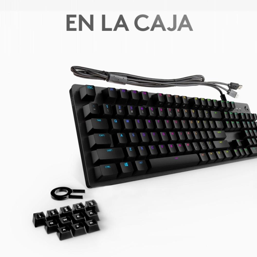 Logitech G - 920-009344 teclado Juego USB QWERTY Español Carbono