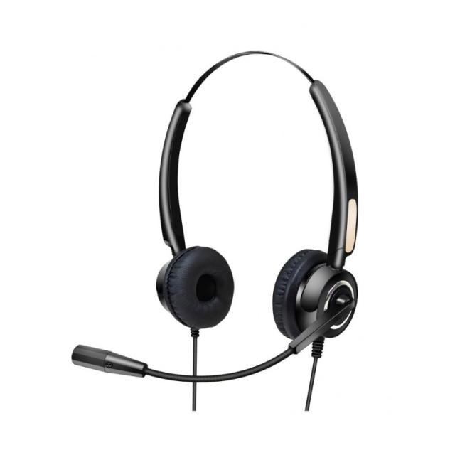 Urban Factory - USB HEADSET WITH REMOTE CONTROL Auriculares Alámbrico Diadema USB tipo A Negro