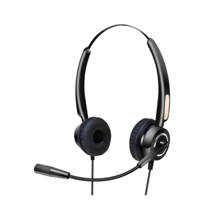 Urban Factory - USB HEADSET WITH REMOTE CONTROL Auriculares Alámbrico Diadema USB tipo A Negro