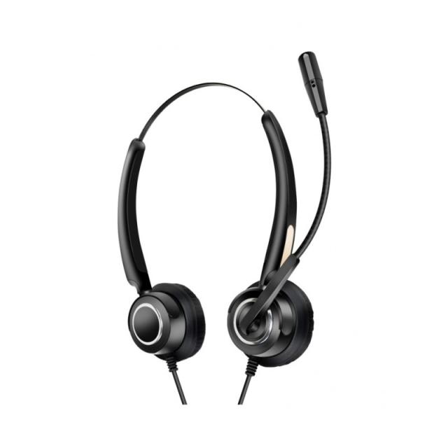 Urban Factory - USB HEADSET WITH REMOTE CONTROL Auriculares Alámbrico Diadema USB tipo A Negro