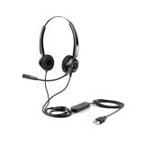 Urban Factory - USB HEADSET WITH REMOTE CONTROL Auriculares Alámbrico Diadema USB tipo A Negro