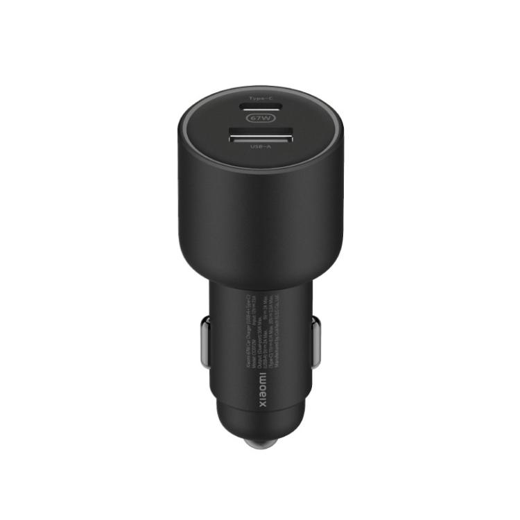 Xiaomi - 43907 cargador de dispositivo móvil Universal Negro Encendedor de cigarrillos Auto